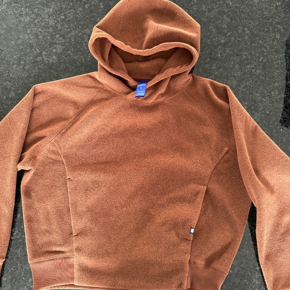 Kit & Ace Hygge Fleece Pullover Hoodie in heather cinnamon - Picture 7 of 8